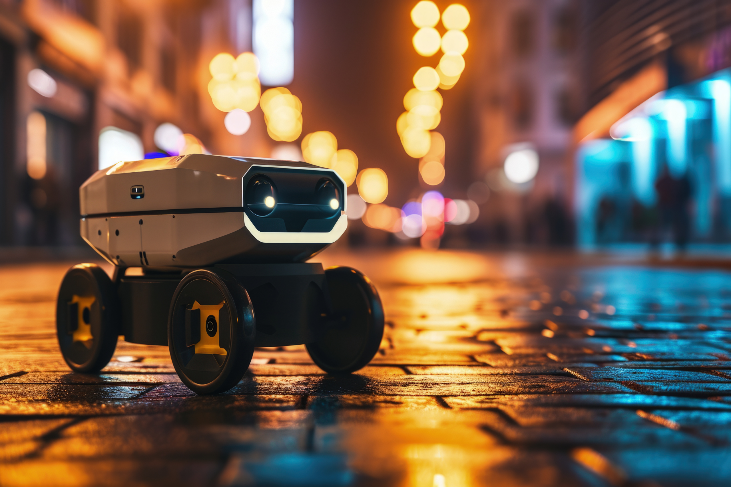 Compact autonomous delivery robots are transforming urban logistics, utilizing AI and advanced sensors to navigate city streets safely while providing efficient, contact-free last-mile delivery services for modern consumers.
