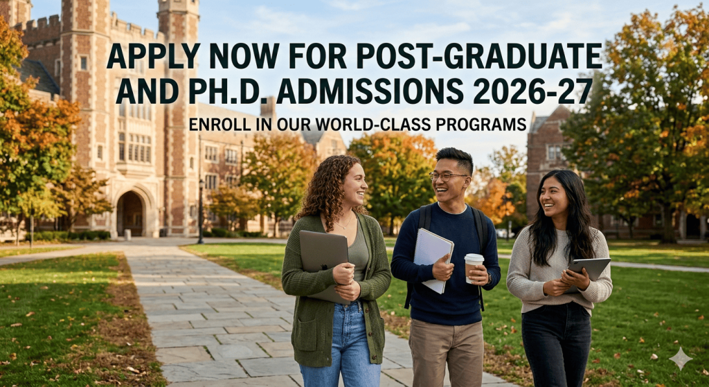 Post-Graduate and Ph.D Admissions