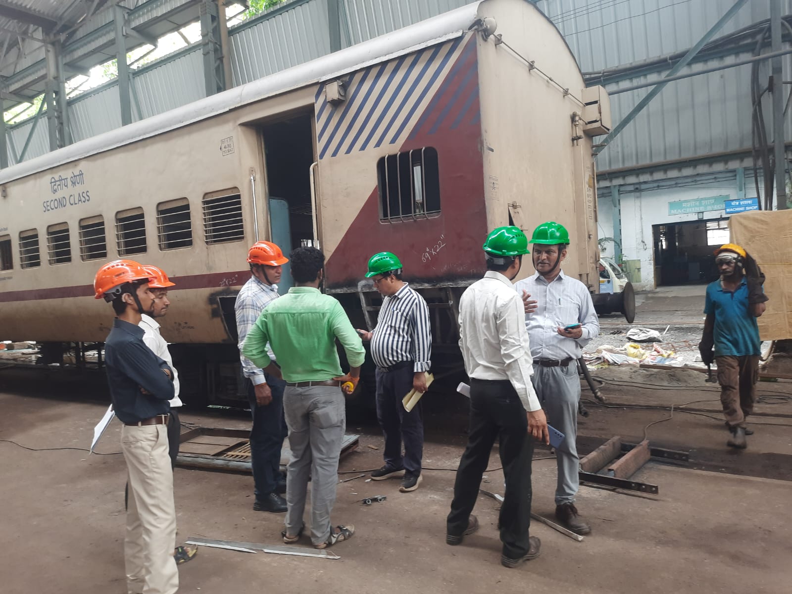 Iso 3834 audit at carriage repair workshop lower parel western railway mumbai india